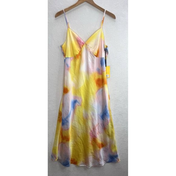 Diane Von Furstenberg for Target Women's Sunset Satin Slip Dress Size Large NWT - Picture 6 of 8